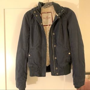 Hollister Sherpa bomber jacket